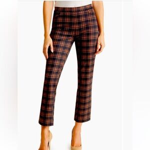 NWT Sanctuary Daily Crop Plaid Trousers in Chestnut - size L